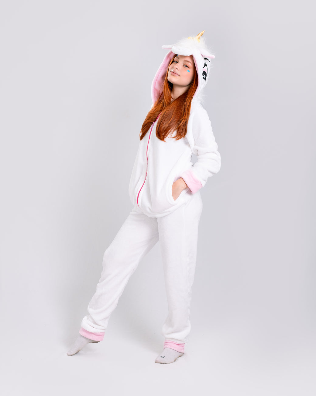 Pijama temática Unicornio Blanco-Rosado
