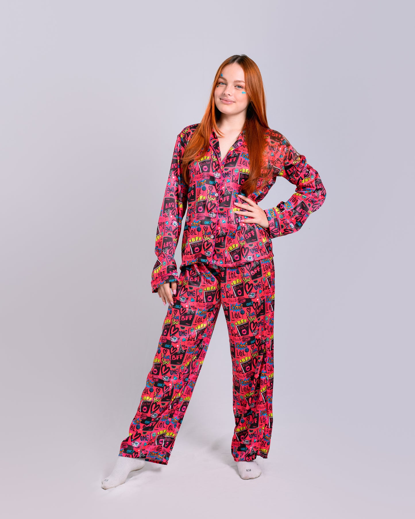 Pijama de seda manga larga BFF