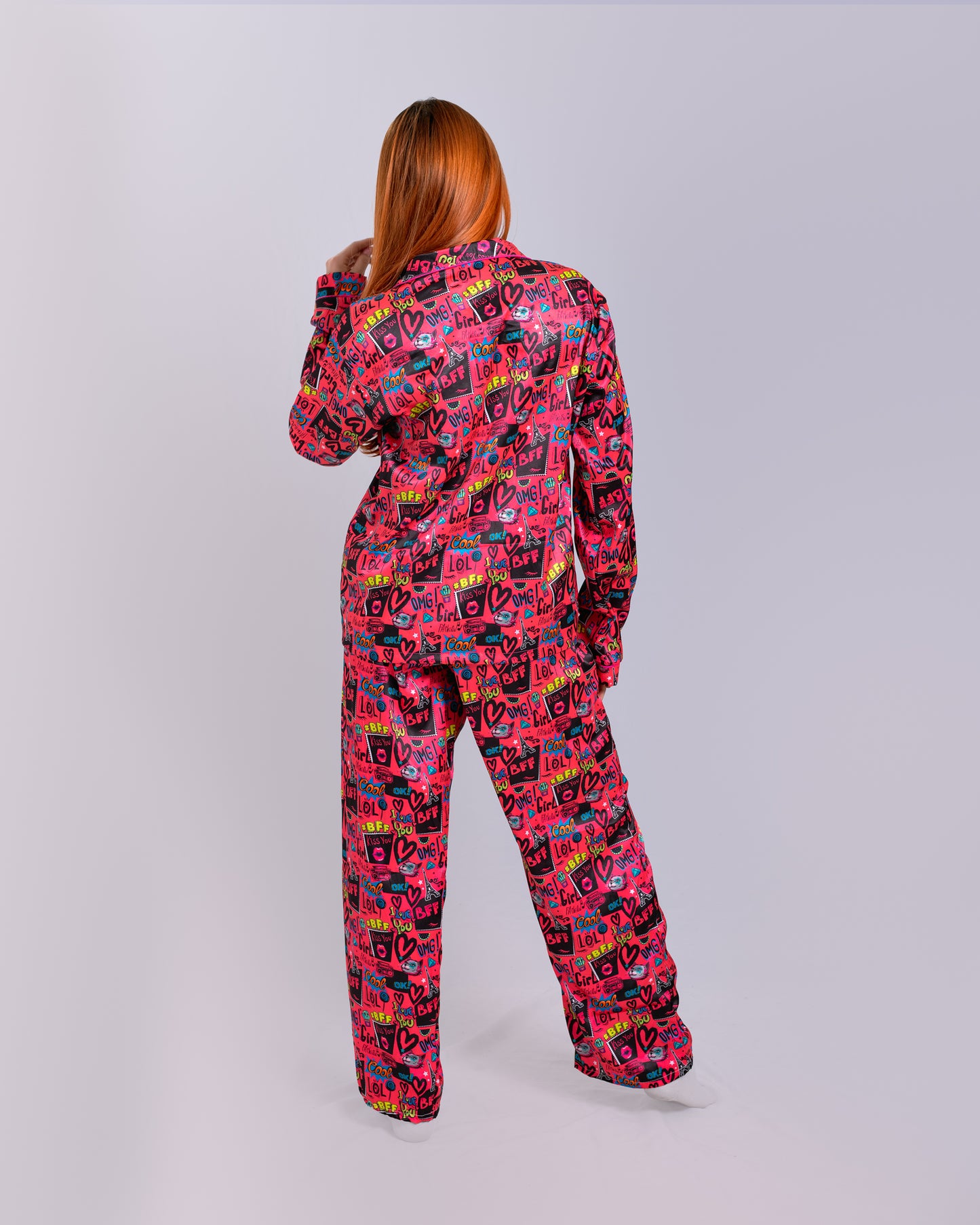 Pijama de seda manga larga BFF