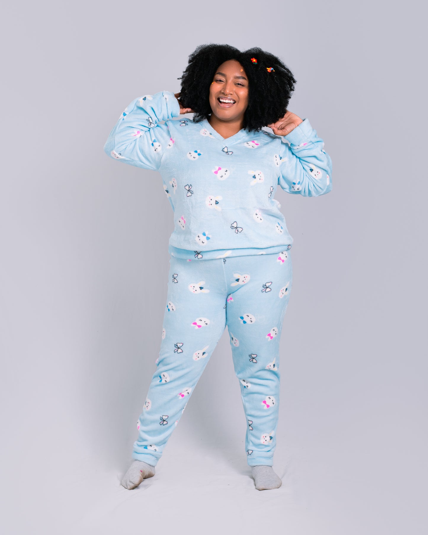 Pijama temática de dos piezas Conejitos