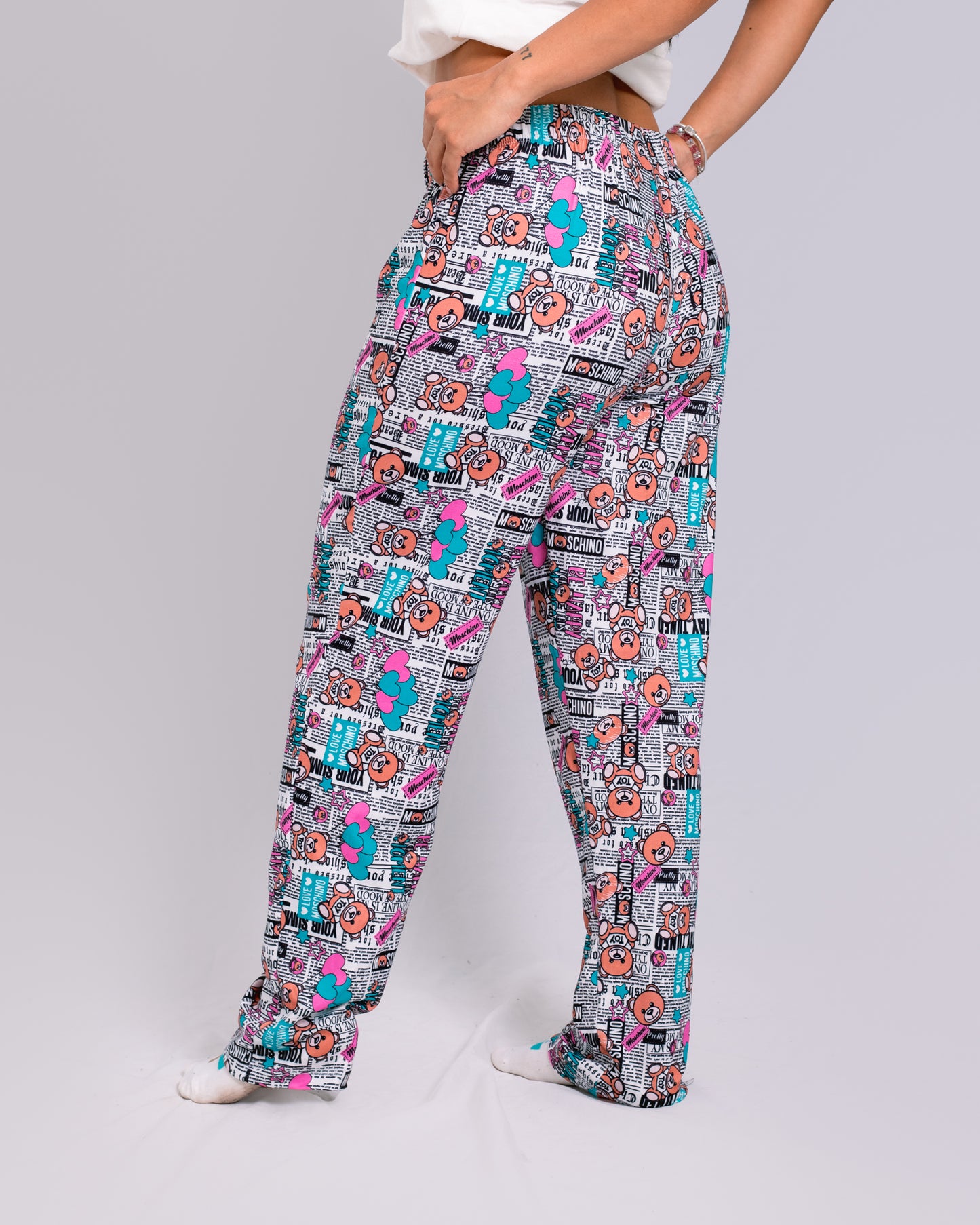 Pantalón de pijama temática Moschino