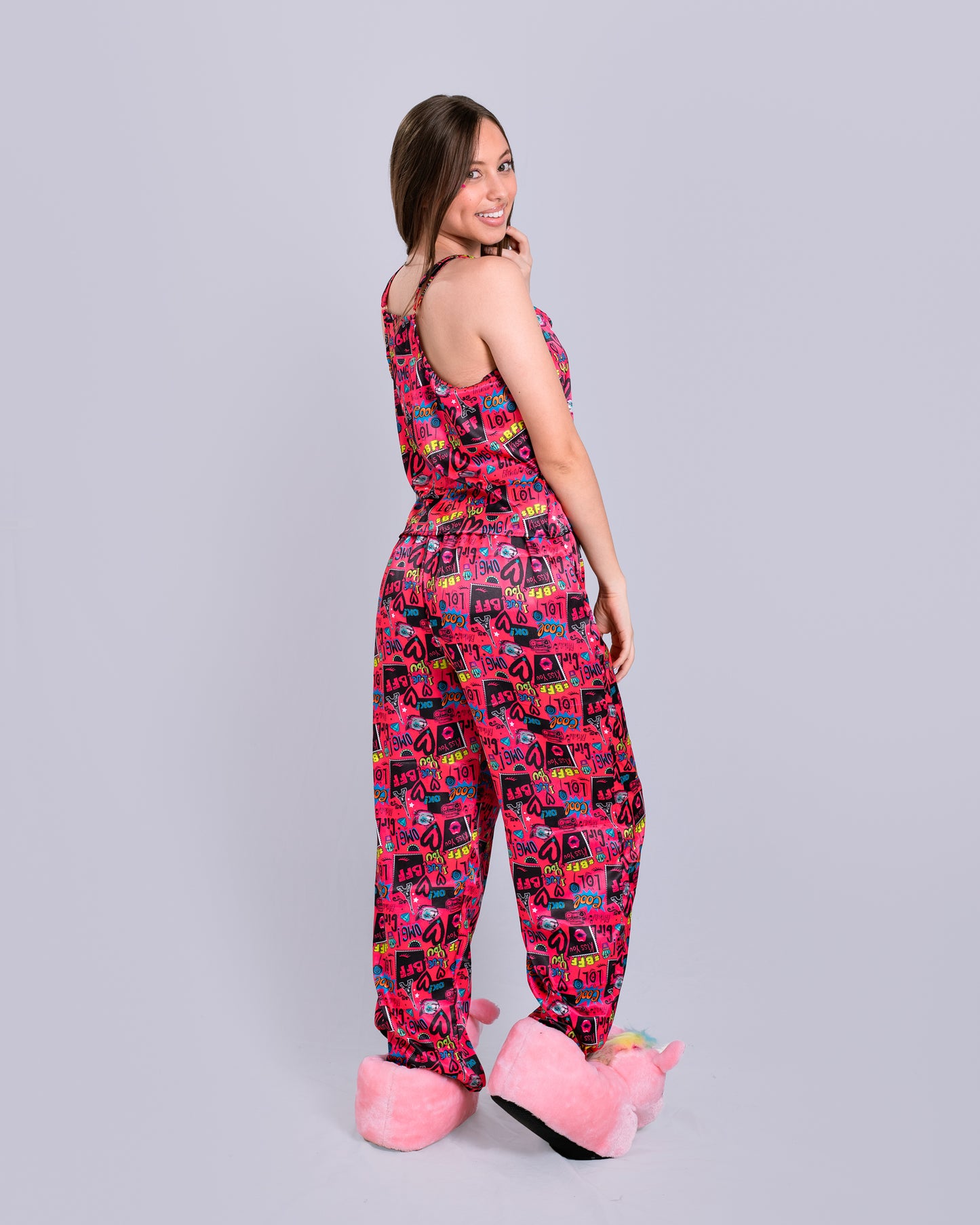 Pijama de seda tiras BFF