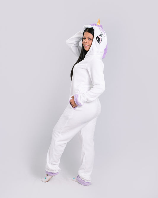 Pijama temática Unicornio Blanco-Morado