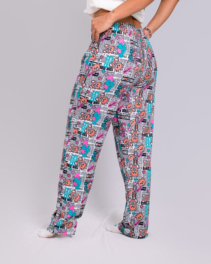 Pantalón de pijama temática Moschino